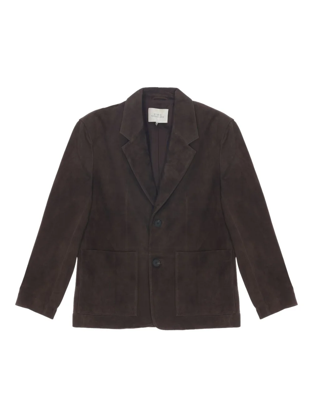 Tiko suede patch-pocket blazer - 1
