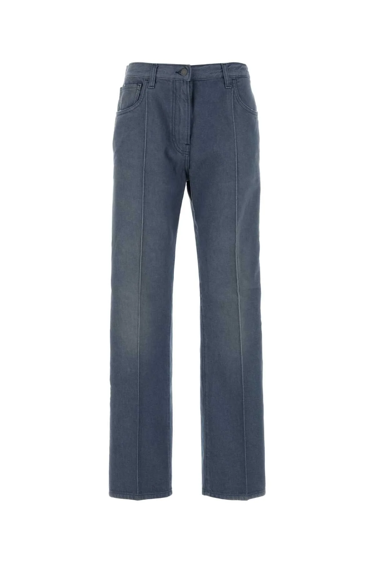 Prada Women Cerulean Blue Denim Jeans - 1
