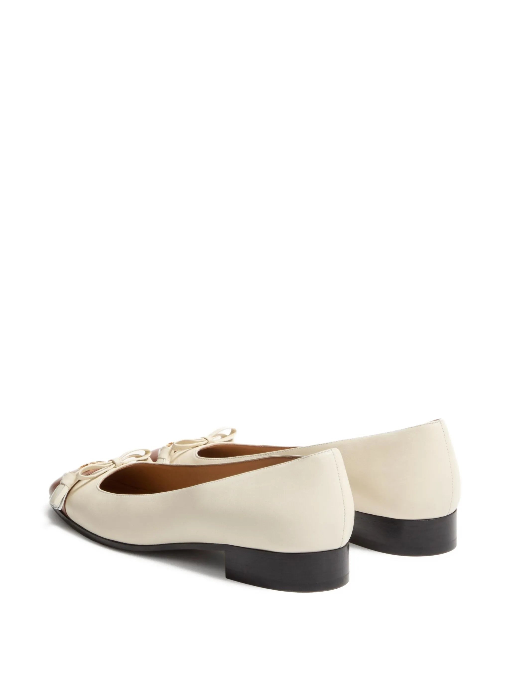 tassel-embellished leather ballet flats - 4