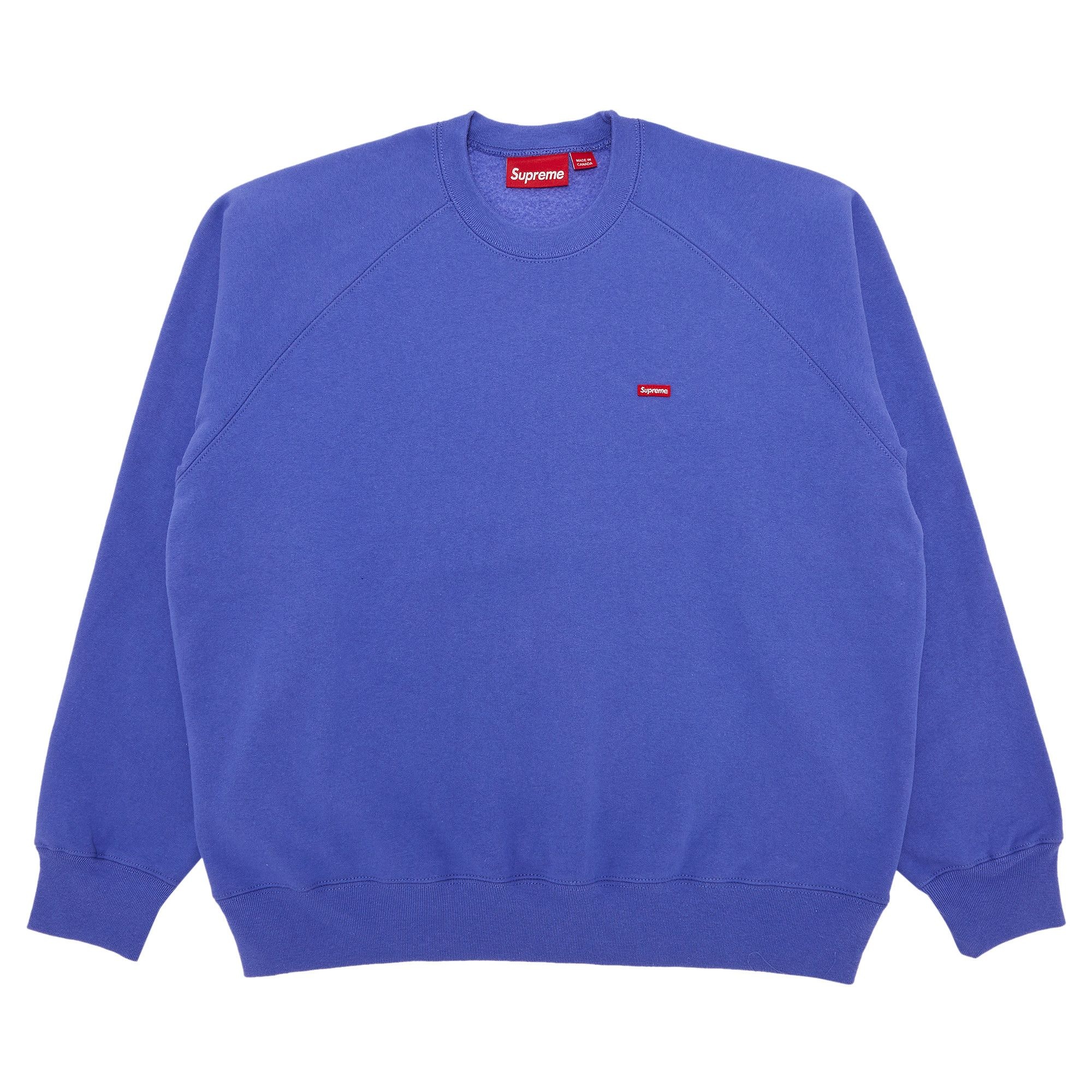 トップス Supreme SmallBox Raglan Crewneck Violet Supreme Supreme Small Box Raglan Crewneck 'Violet' | REVERSIBLE