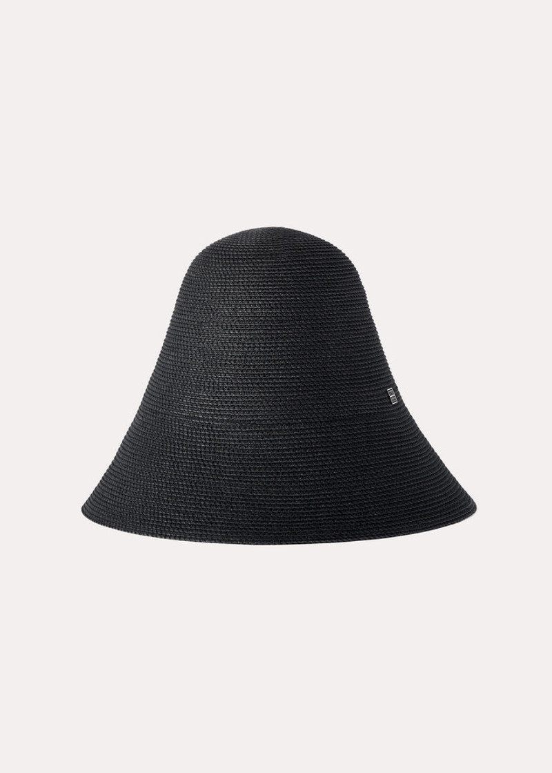 ☆Sale新品 TOTEME Paper straw hat BLACK TOTEME Woven paper straw hat black - 7520640008356 | REVERSIBLE