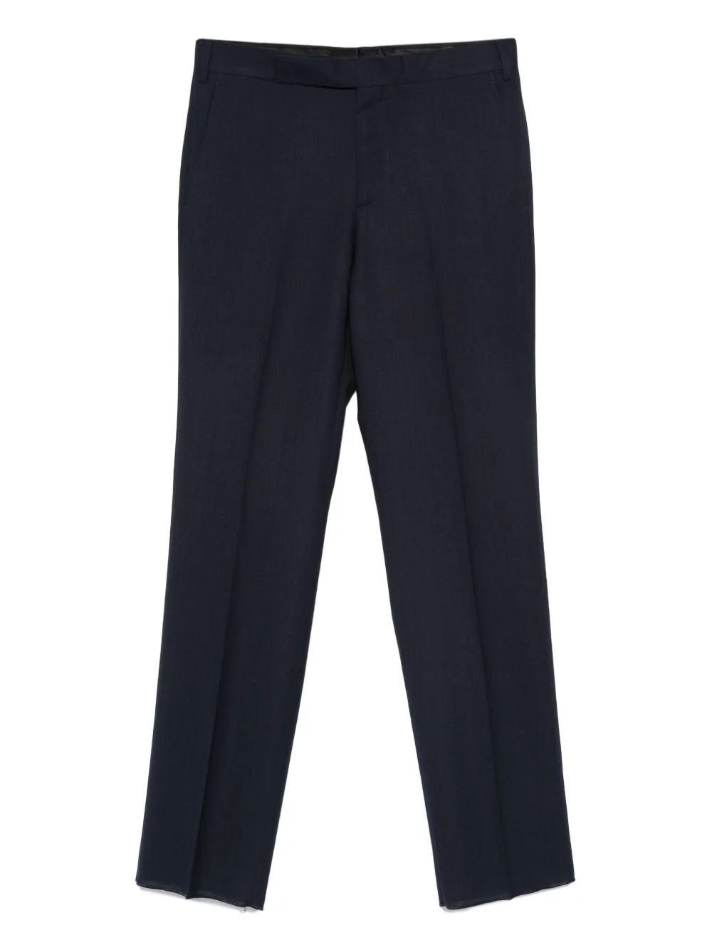 wool straight-leg trousers - 1