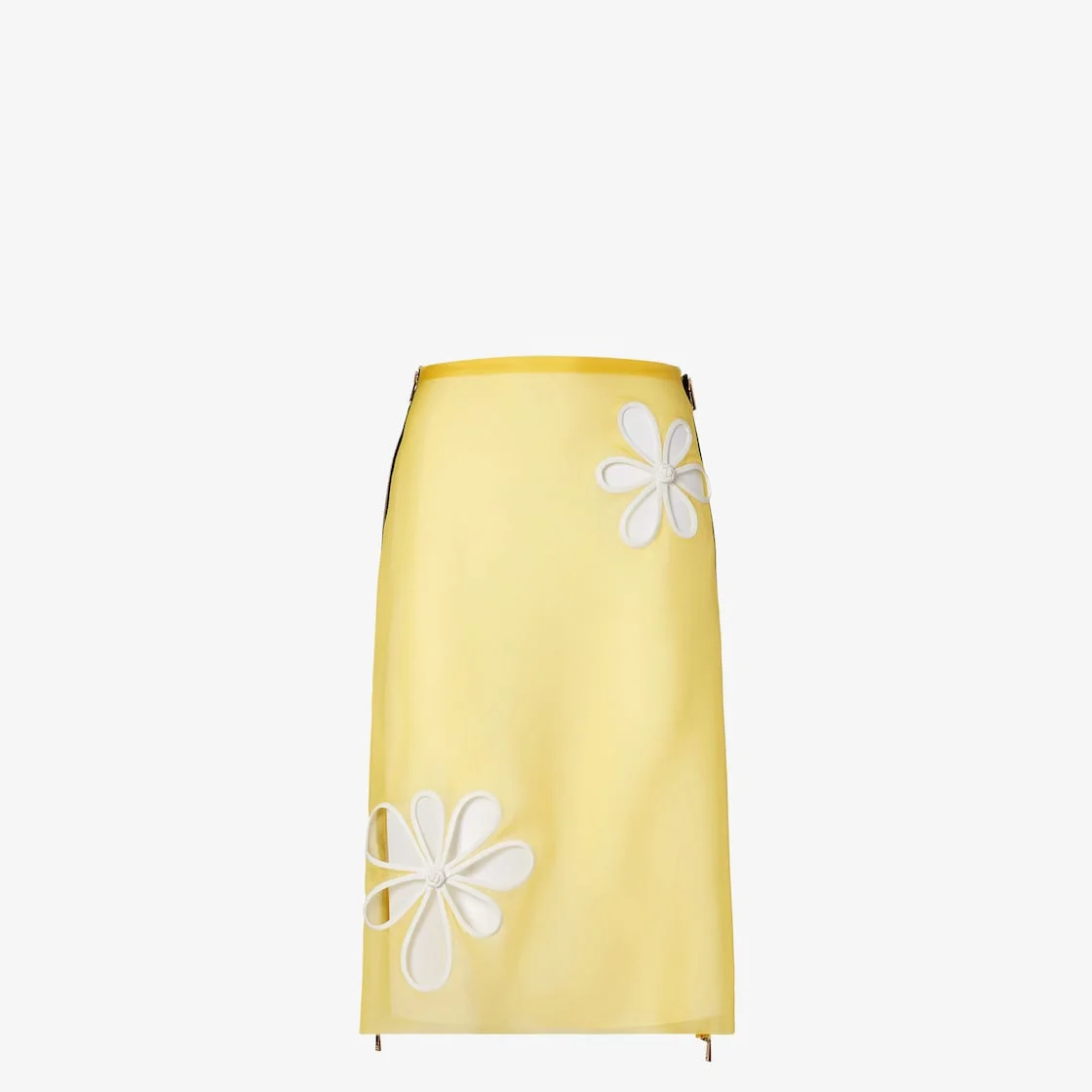 Skirt Yellow silk organza skirt - 1