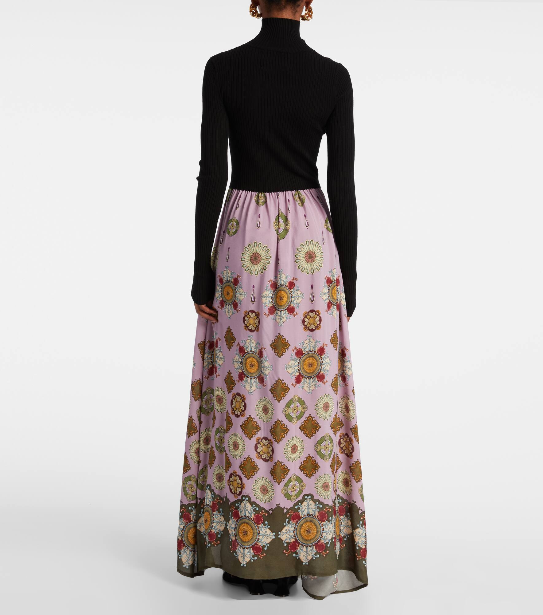 Lunaria Foulard printed maxi dress - 3
