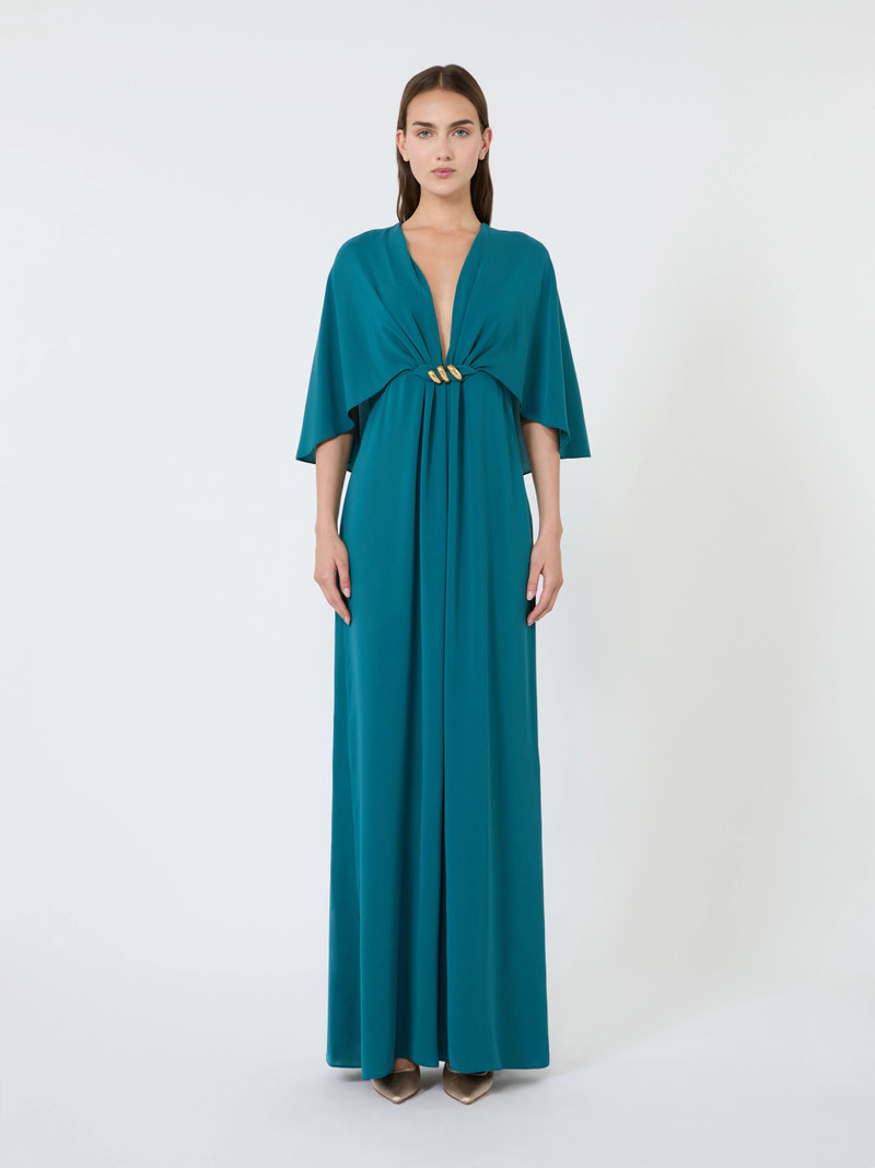 PANNO Cady dress with cape detail - OIL 3