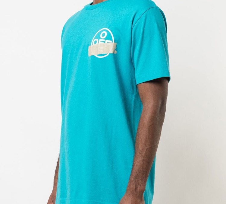 Off-White Tape Arrows print Printed Men Blue OMAA027R201850023948 - 4