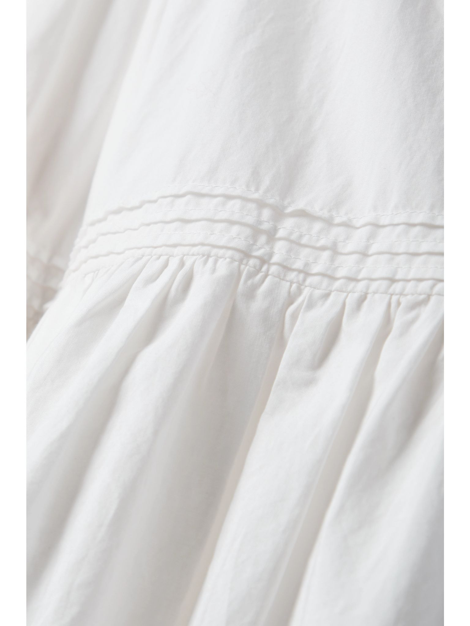 Sebastiane broderie anglaise-trimmed organic cotton-poplin midi skirt White - 5
