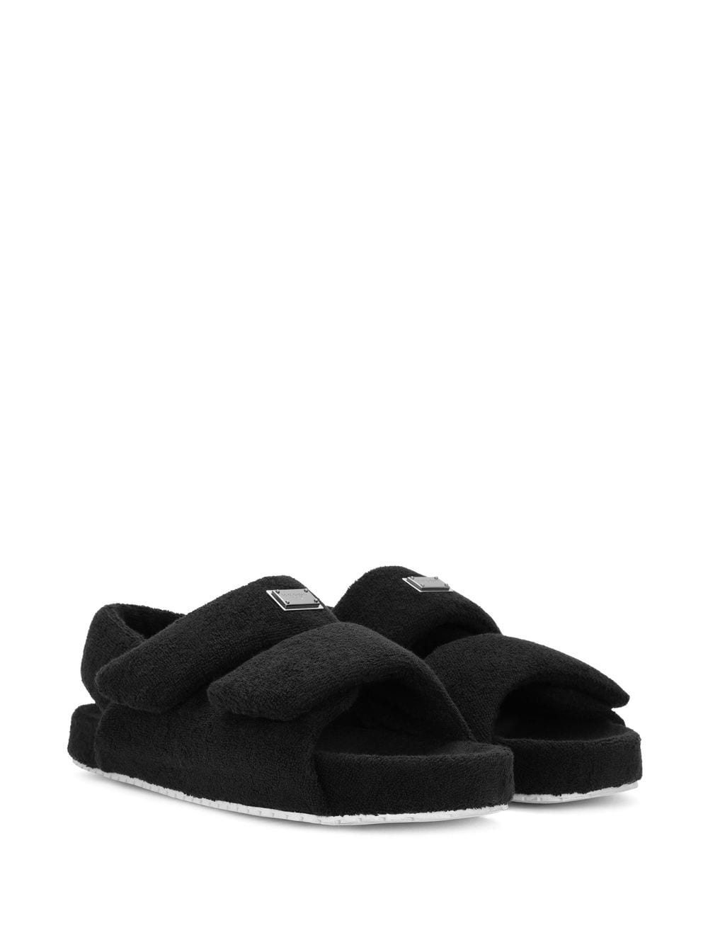 faux-fur sandals - 2