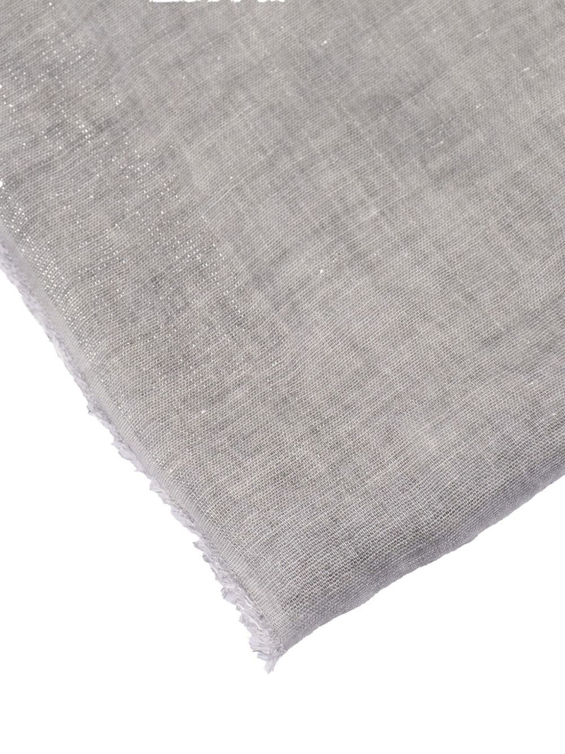 Faliero Sarti Diamante frayed-edge scarf outlook