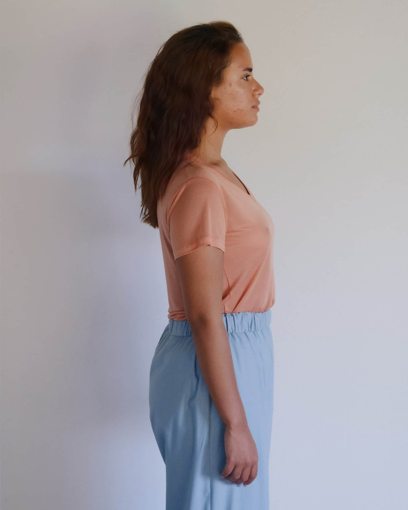 V Neck Tee Shirt - Bamboo Lyocell 3