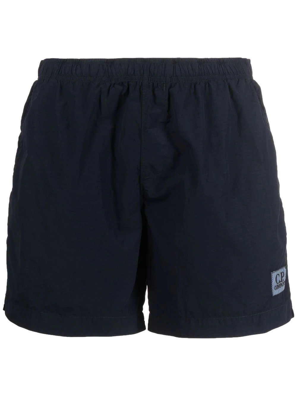 logo-patch swimming shorts - 1