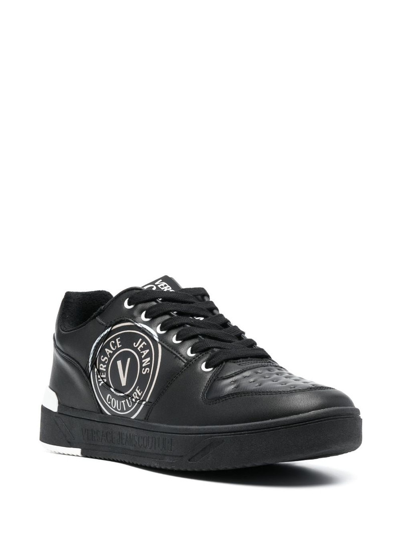 VERSACE JEANS COUTURE V Emblem-print sneakers outlook