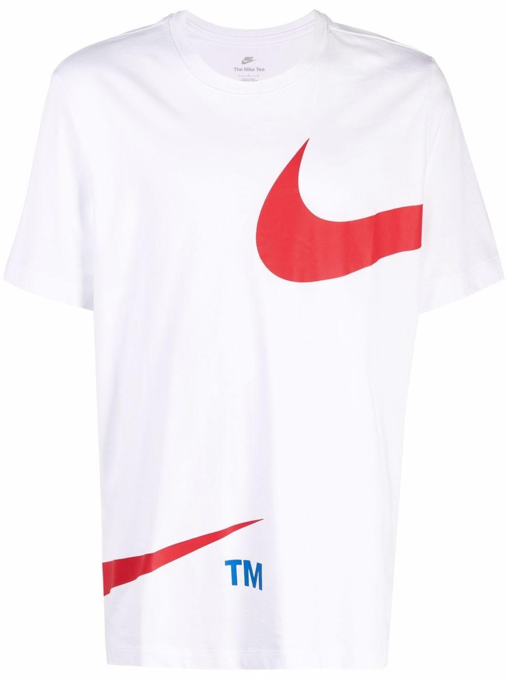 Swoosh-print short-sleeved T-shirt - 1