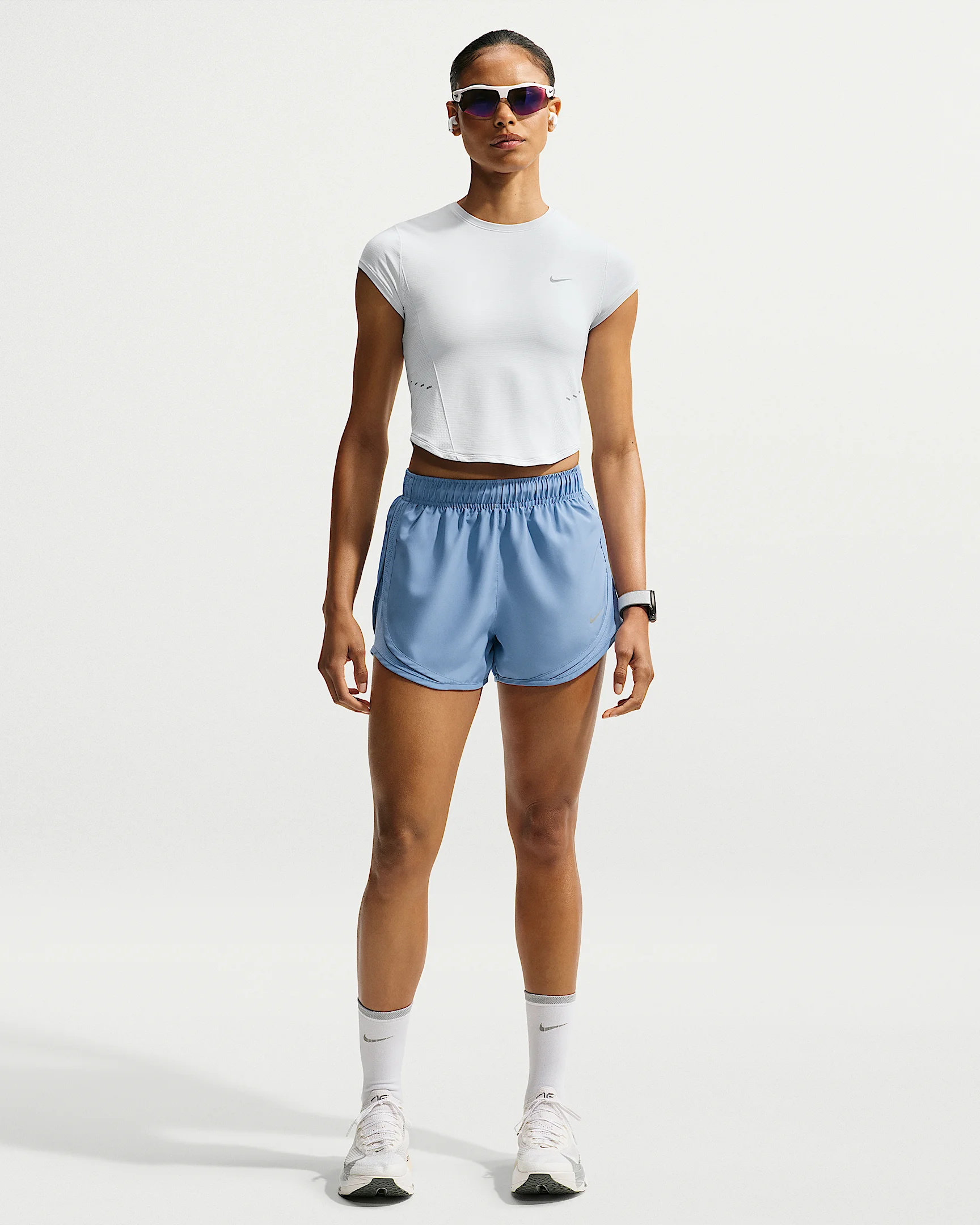 Nike Tempo Women's Dri-FIT Mid-Rise Brief-Lined Running Shorts - 1