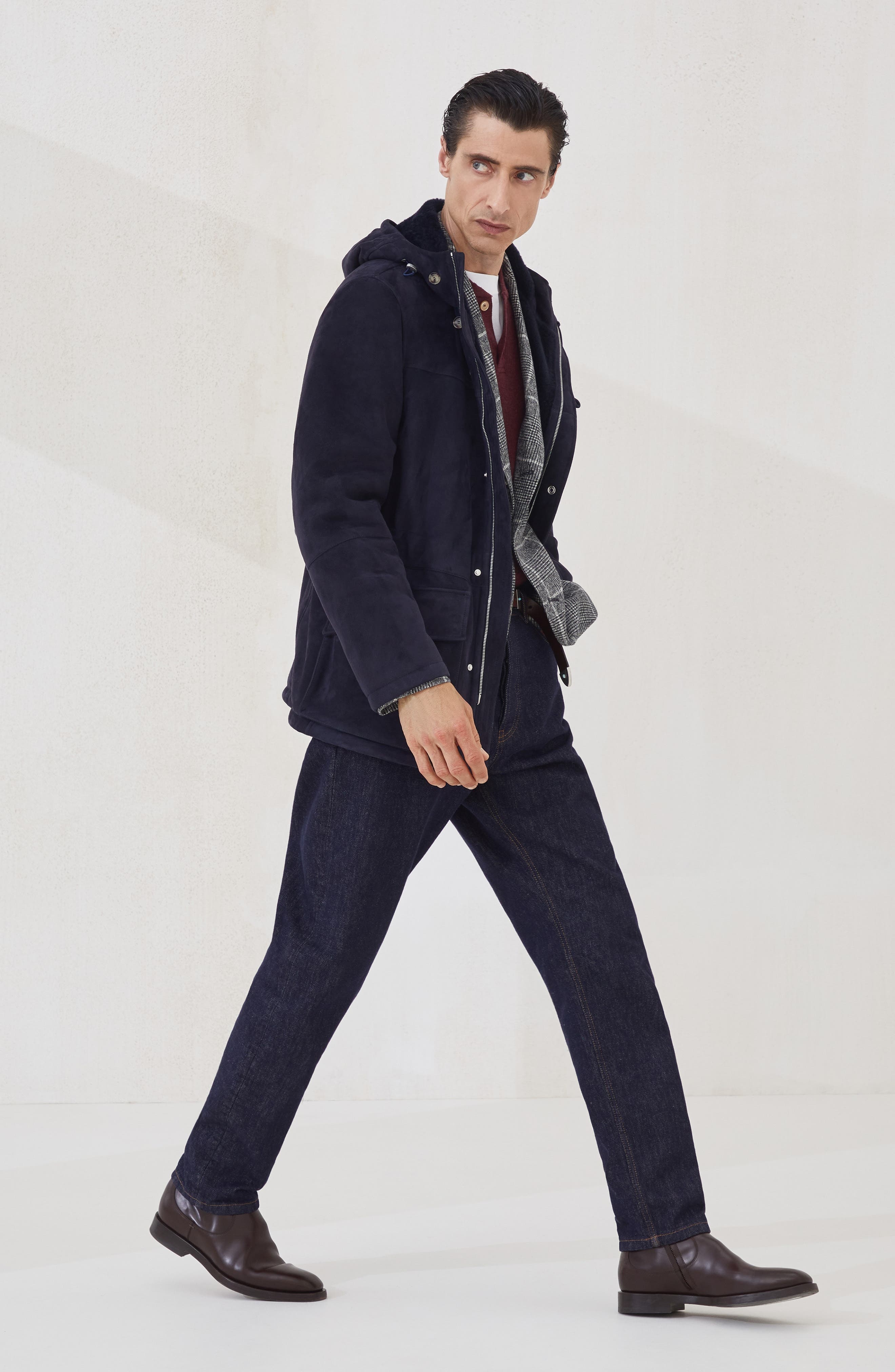 Brunello Cucinelli English Rib knit sweater in Amaranth at Nordstrom - 6