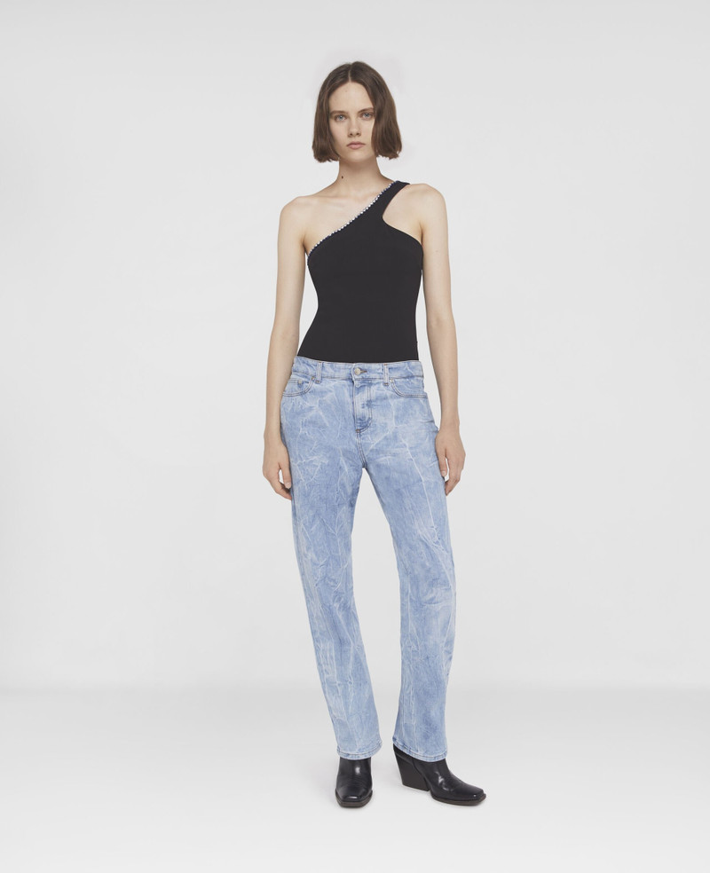 Stella McCartney Crinkle Wash Straight Leg Jeans outlook