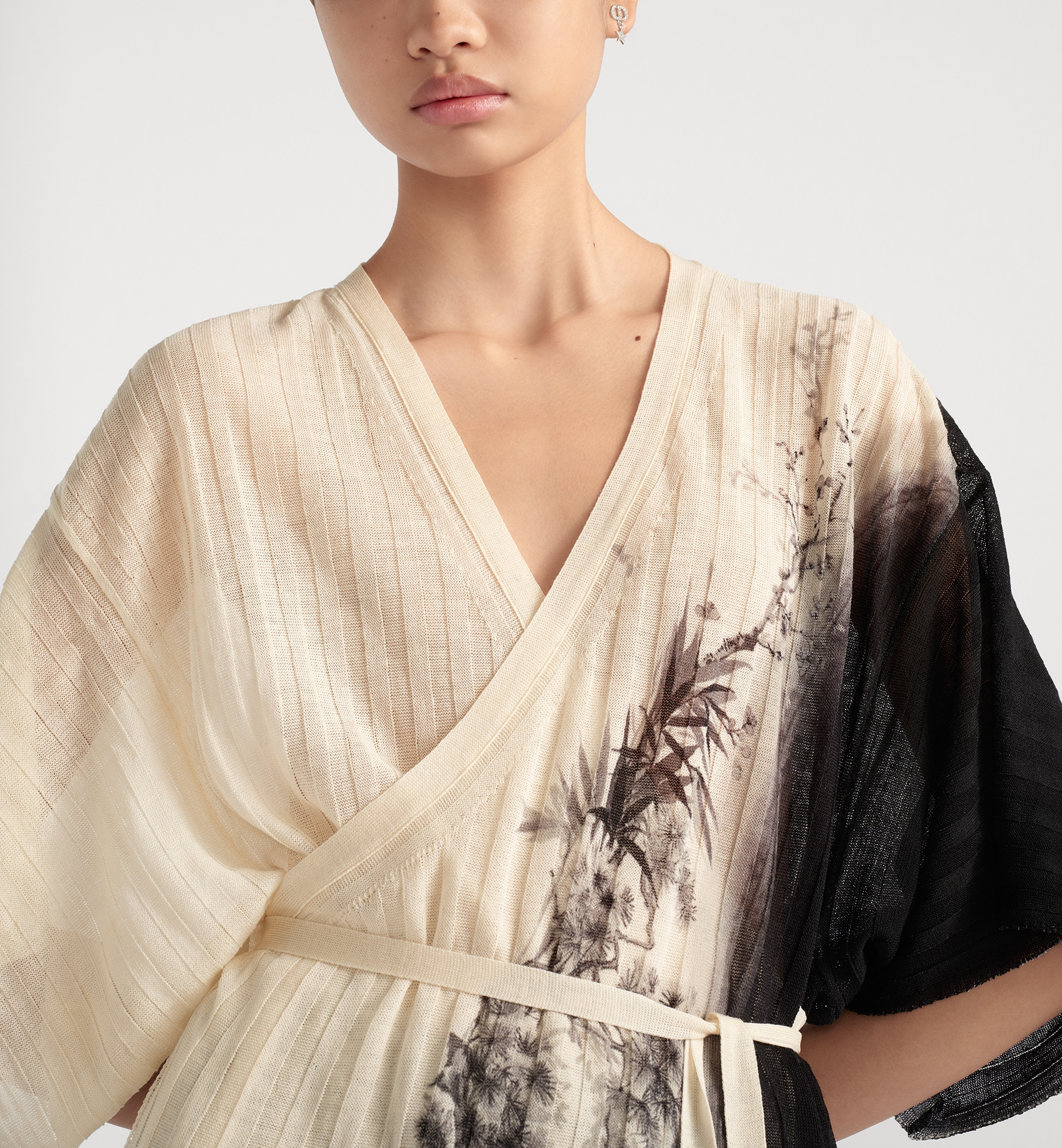 Mid-Length Belted Wrap Dress - 4