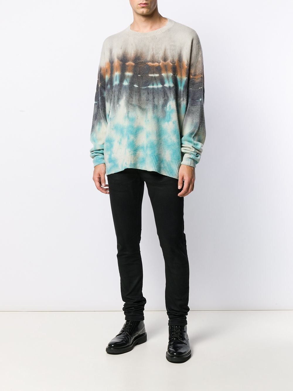 tie-dye crew neck jumper - 2