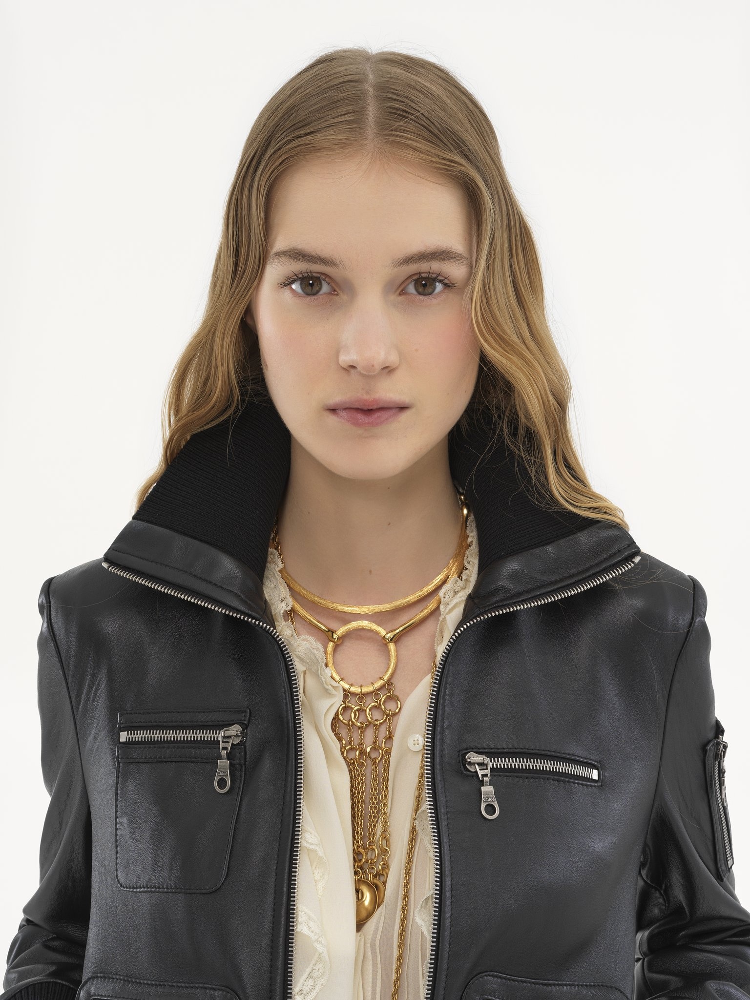 SHORT BLOUSON IN LEATHER - 6