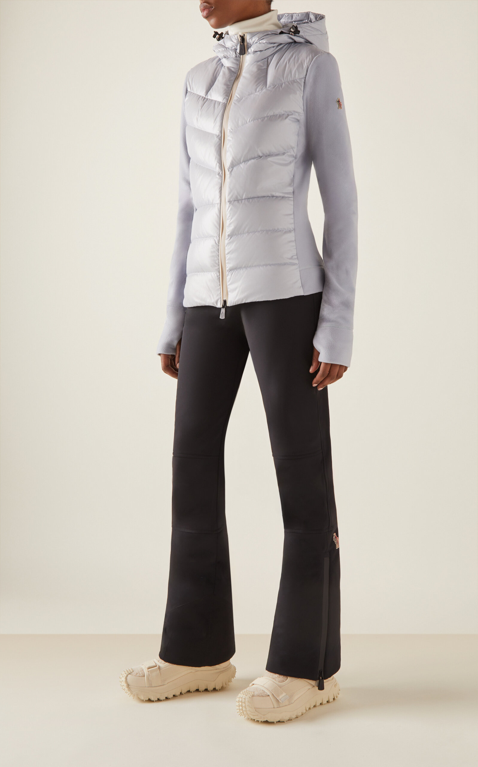 Down-Paneled Fleece Cardigan blue - 3