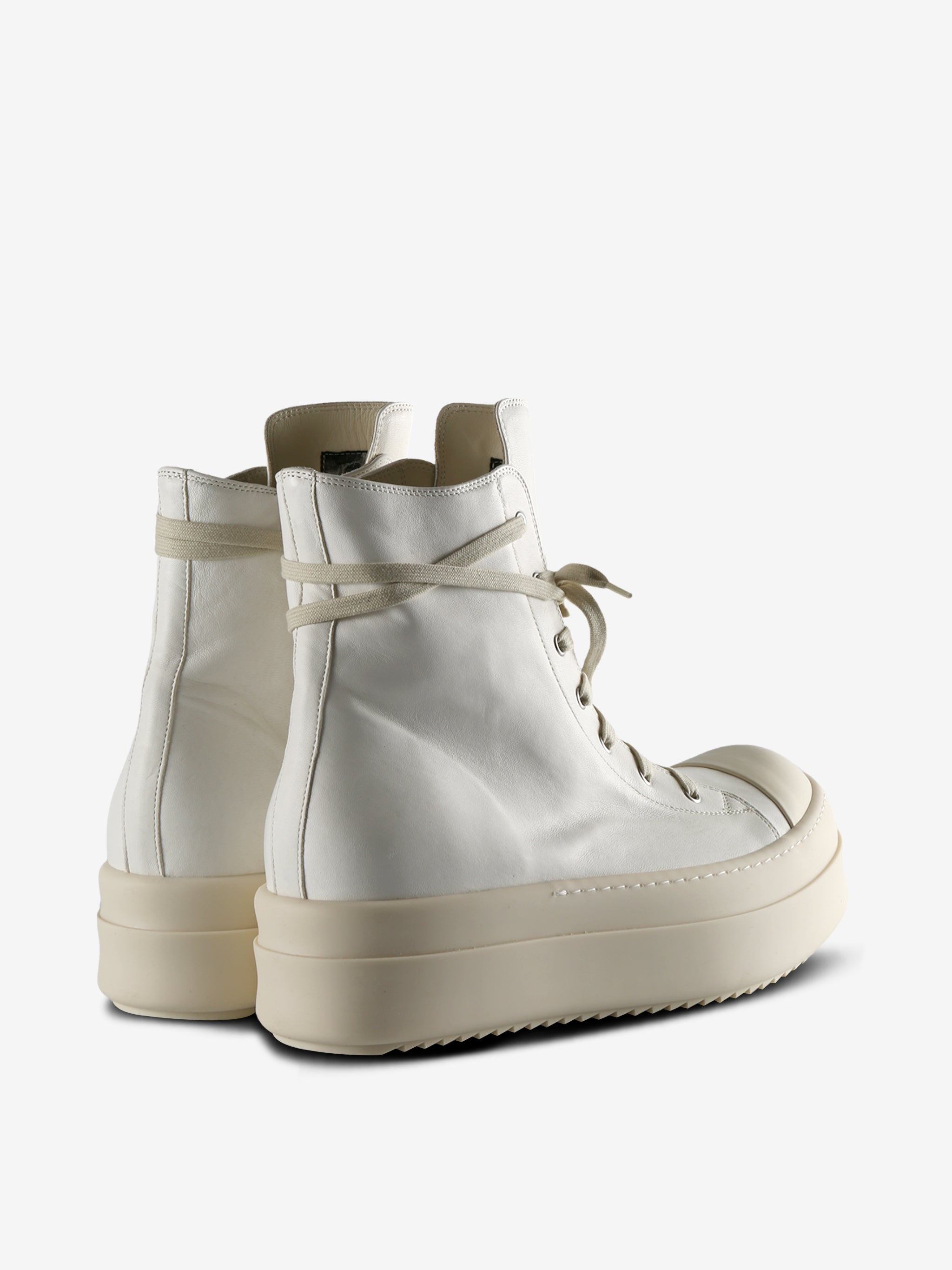RICK OWENS - Men Scarpe In Pelle Mega Bumper Sneakers - 3