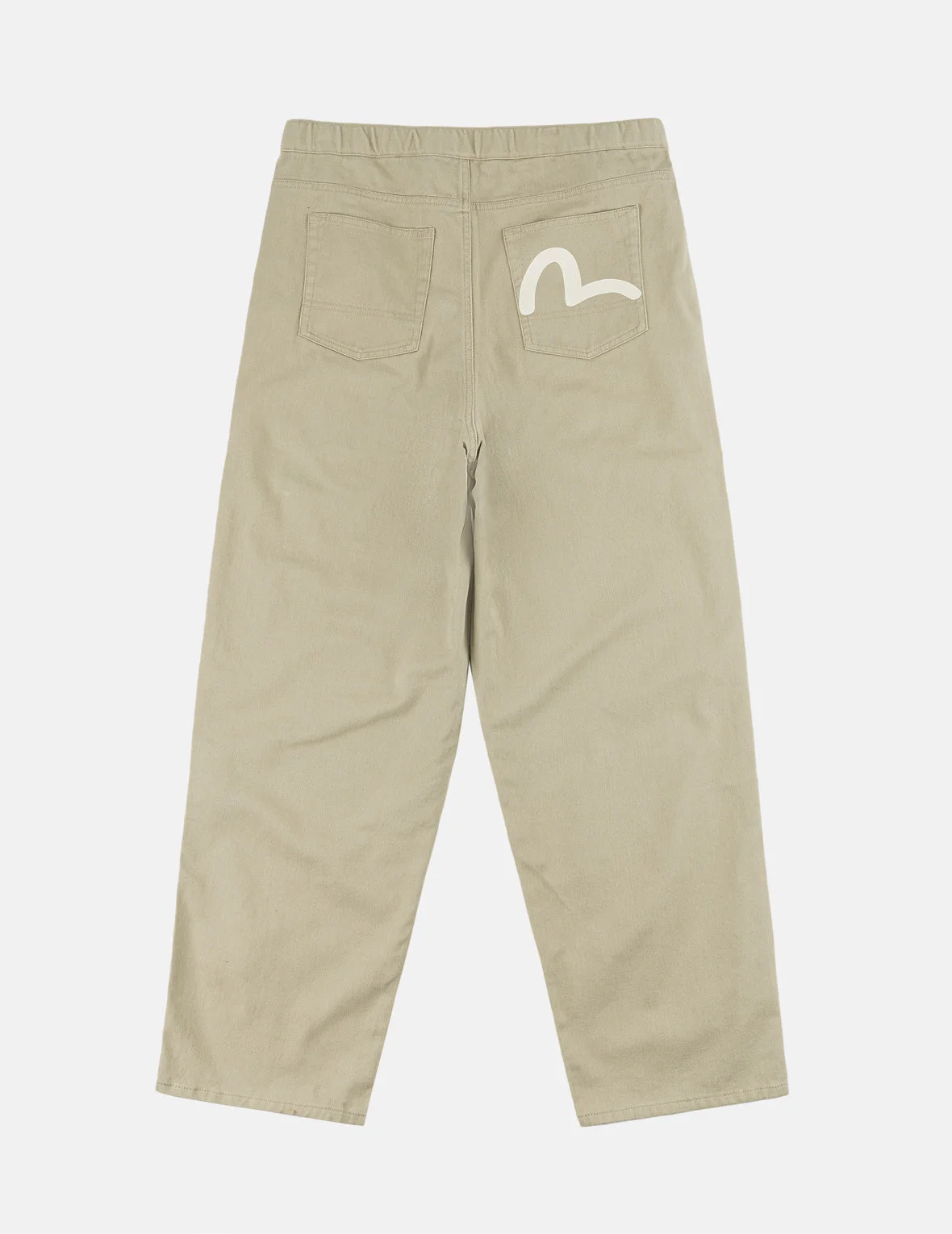 Back Seagull Print Chino Pants - 1