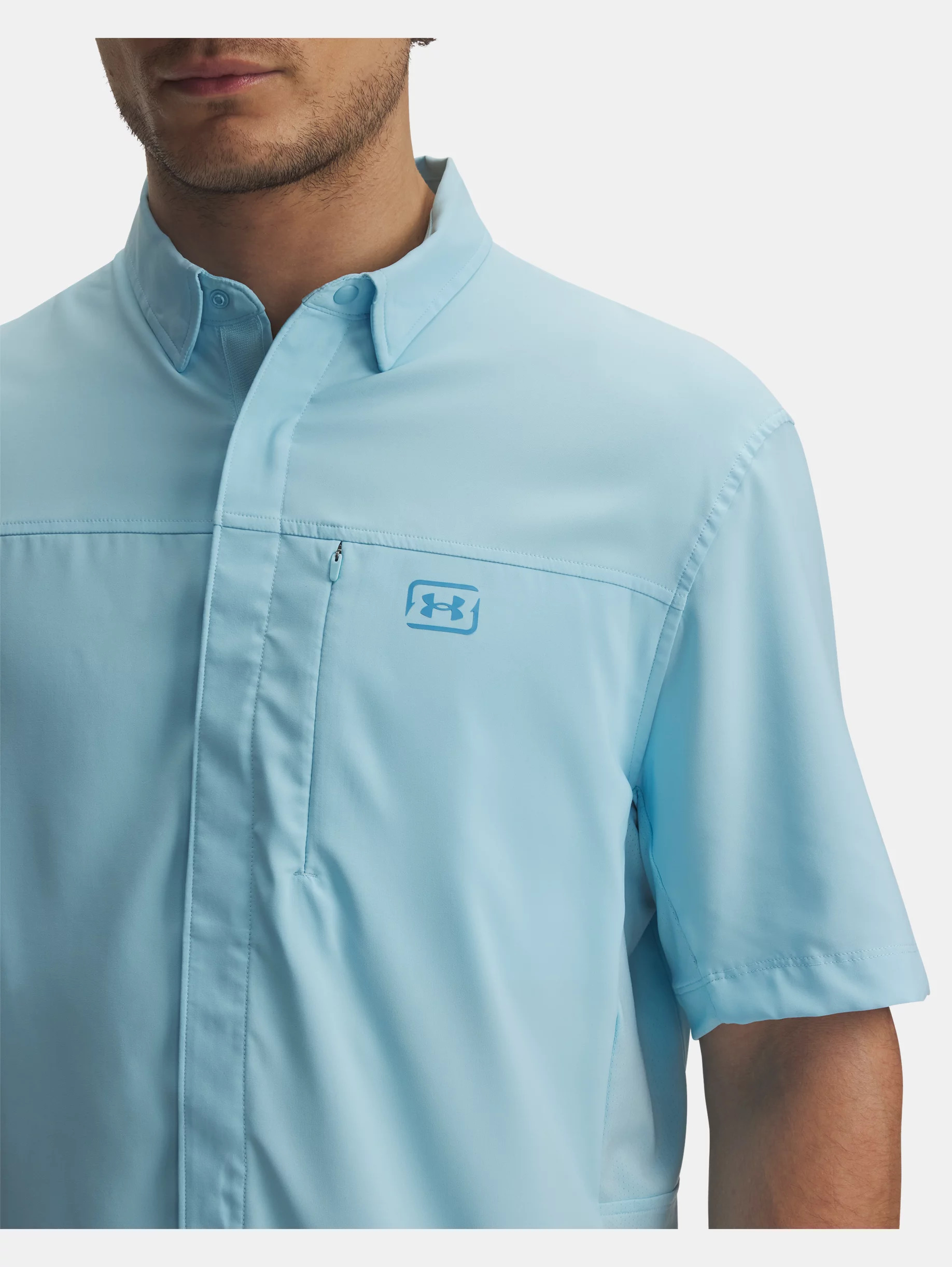 Men's UA Fish Pro Hybrid Woven Short Sleeve - 3