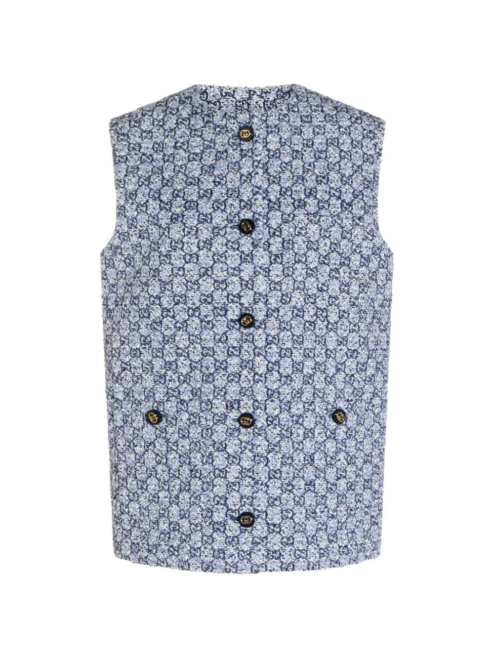 button patterned vest - 1