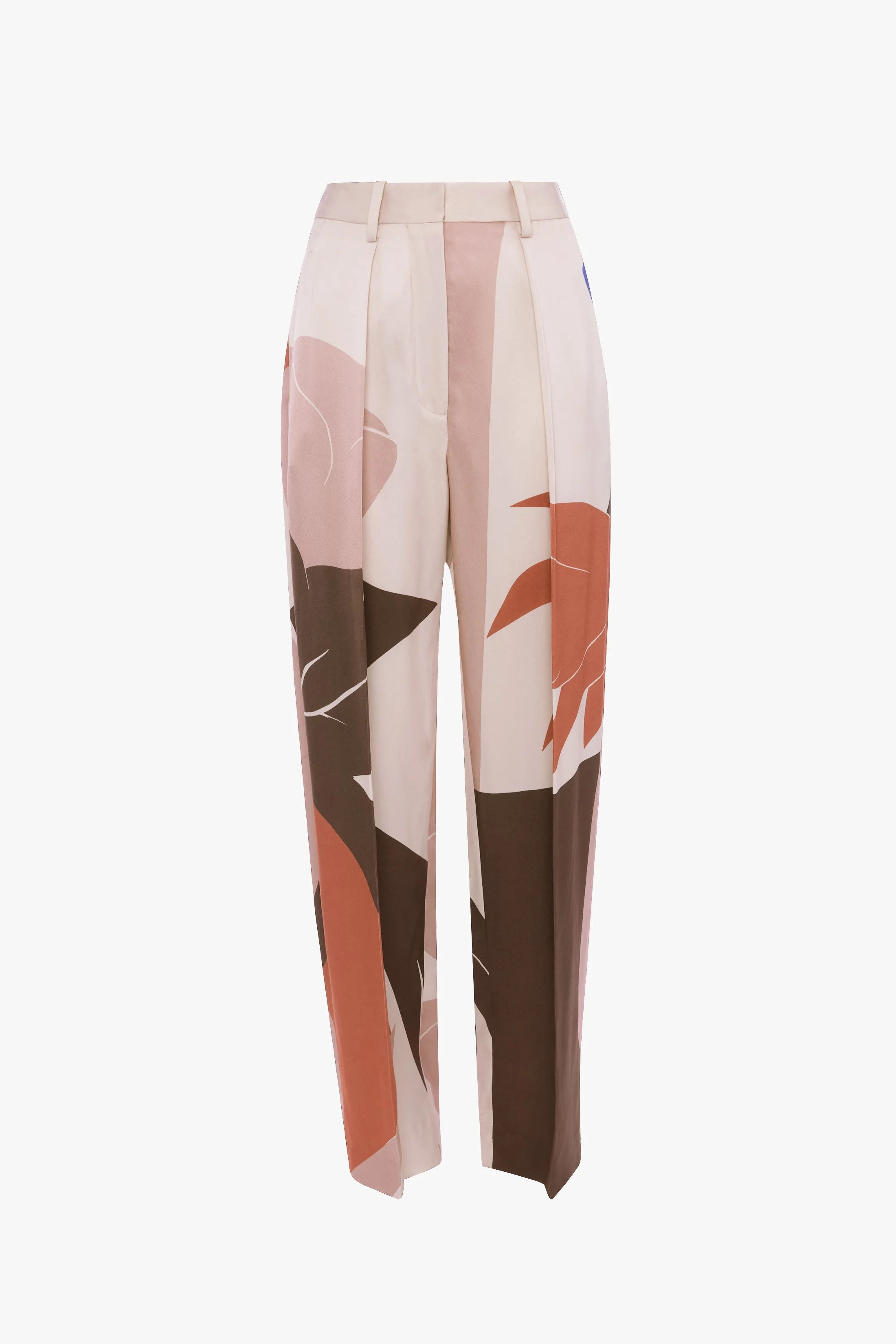Cecilia Trouser In Abstract Earth Print - 1