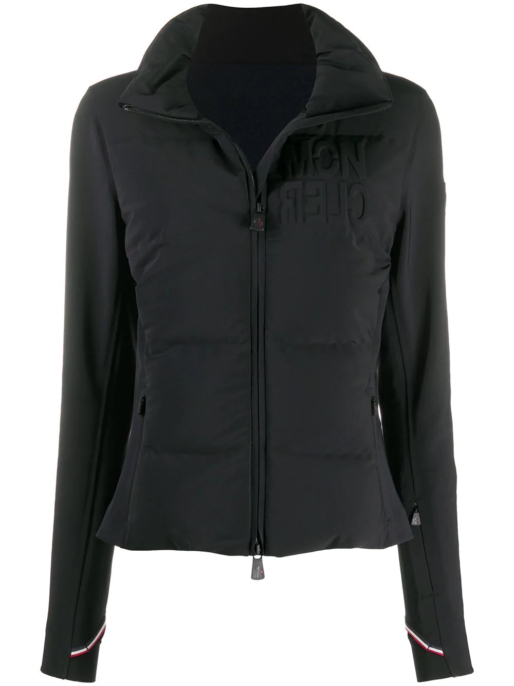 logo-embossed padded jacket - 1