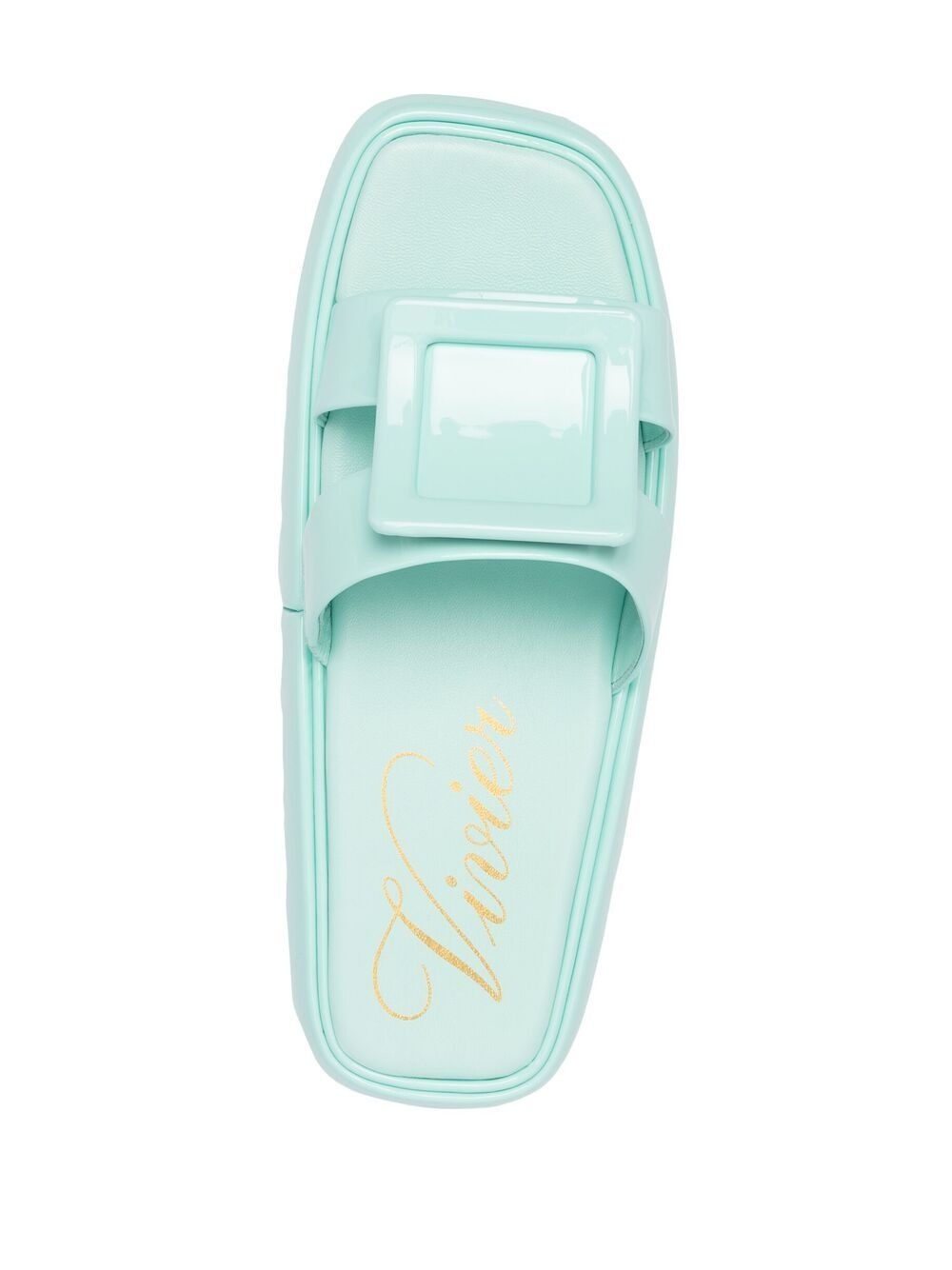 buckle-embellished slides - 4