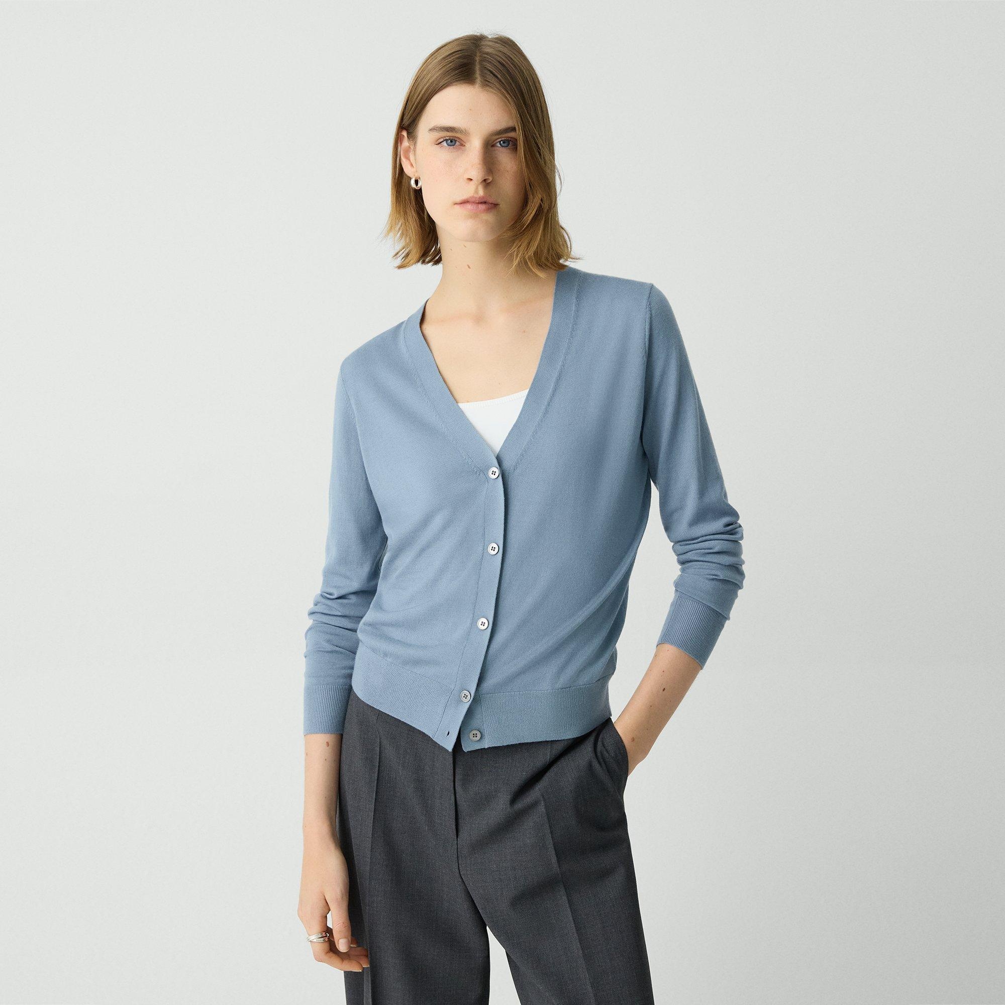 V-Neck Cardigan in Regal Wool - 2
