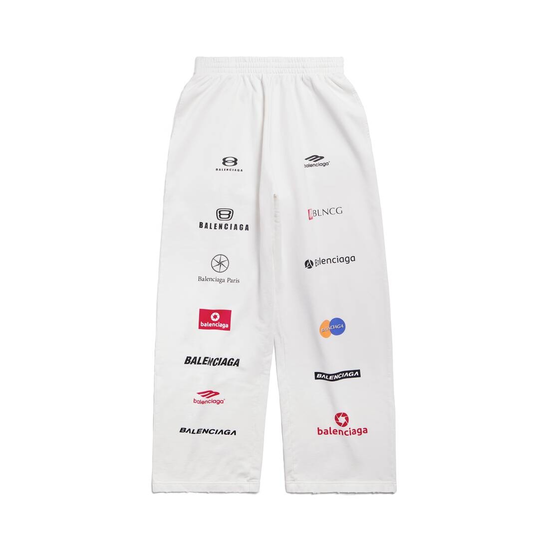 Top League Baggy Sweatpants in White - 1