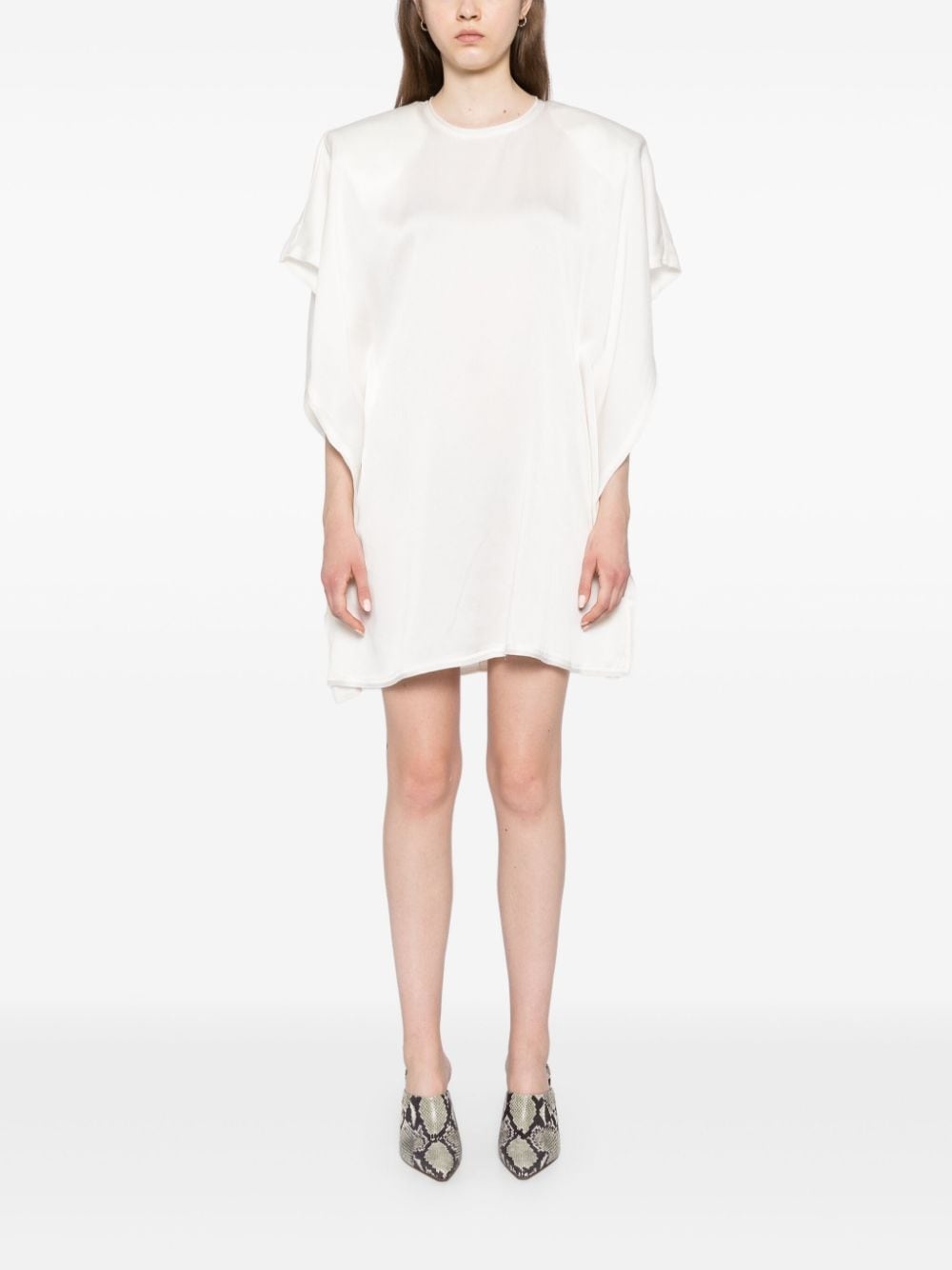 drape sleeve mini dress - 2