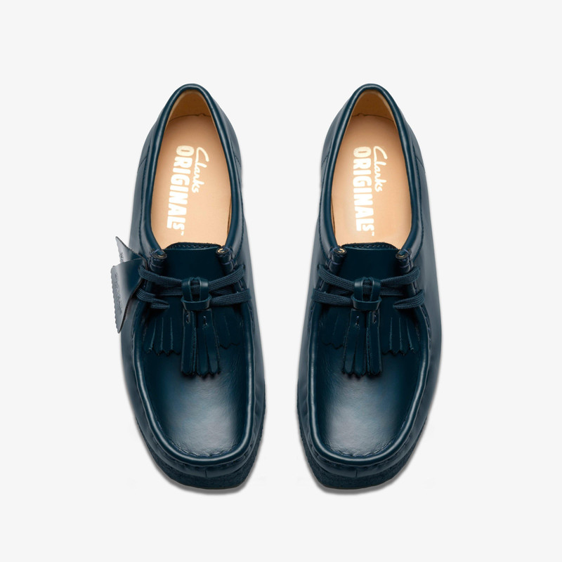Wallabee Dark Teal Leather 6