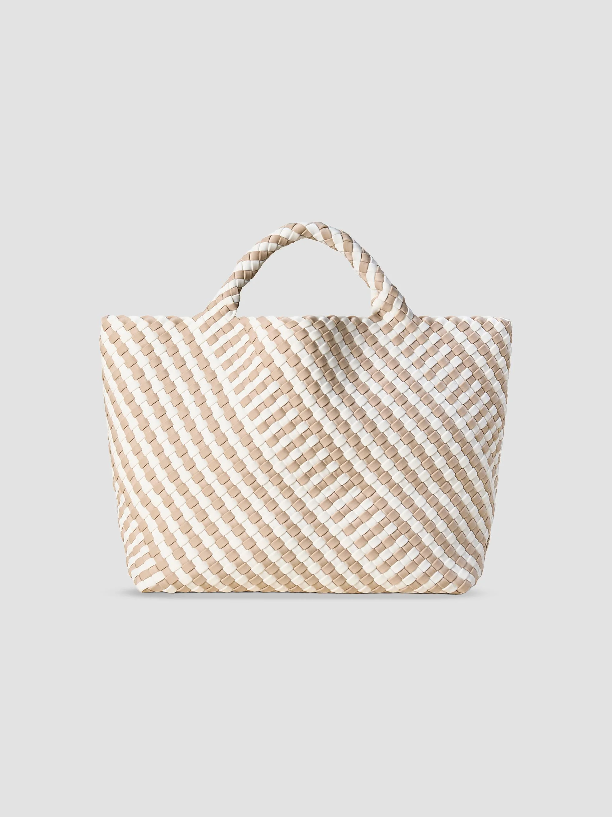 Women's St. Barths Medium Striped Geo Tote Bag - Mykonos - 1
