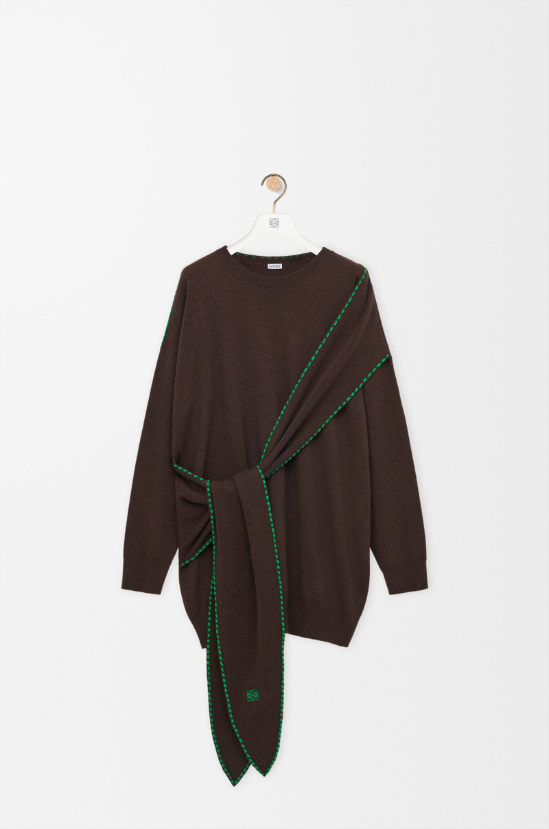 Scarf dress in wool 1