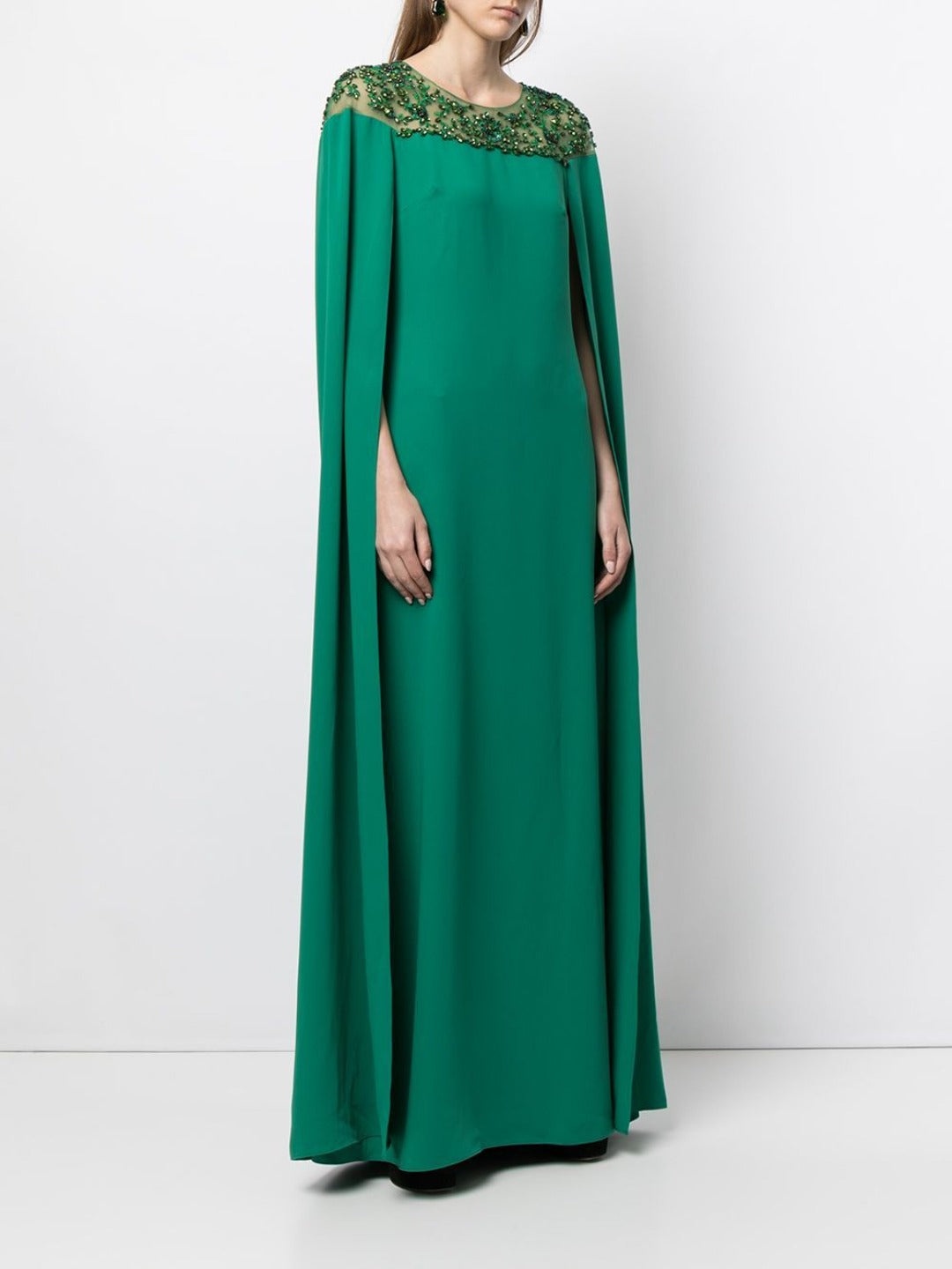 EMBROIDERED CAPE DRESS - 2