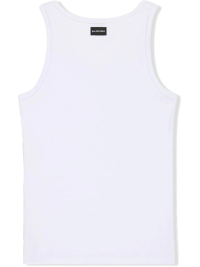 BALENCIAGA sleeveless jersey tank top outlook