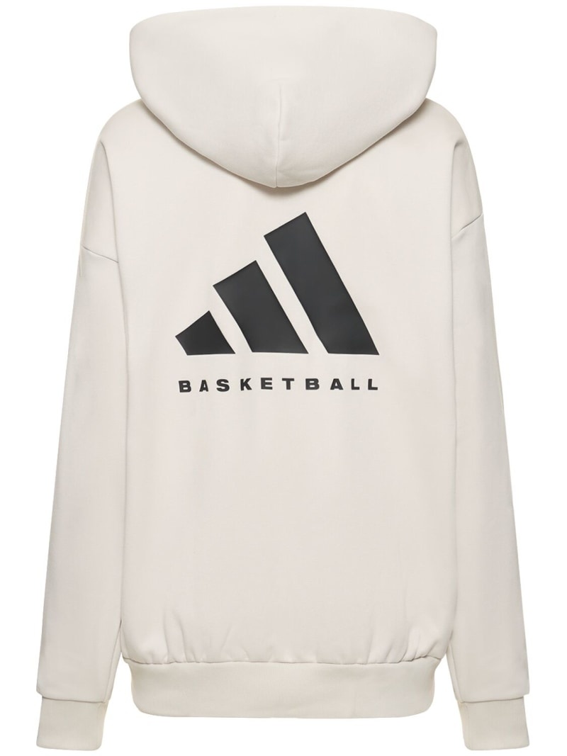 adidas Originals Basketball Jersey Hoodie in Black