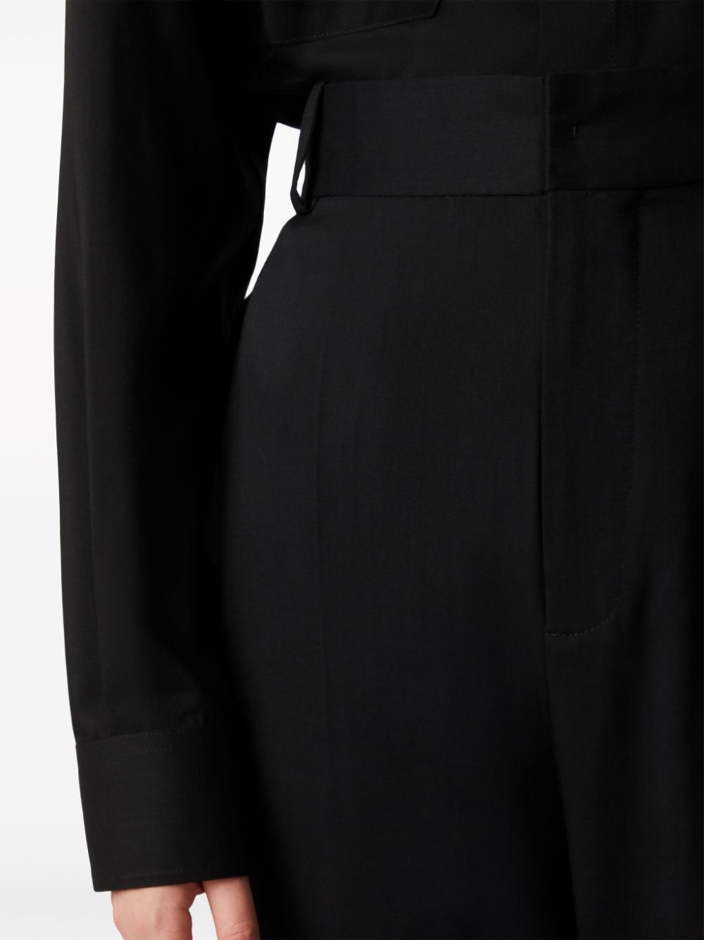 virgin wool tailored trousers - 5