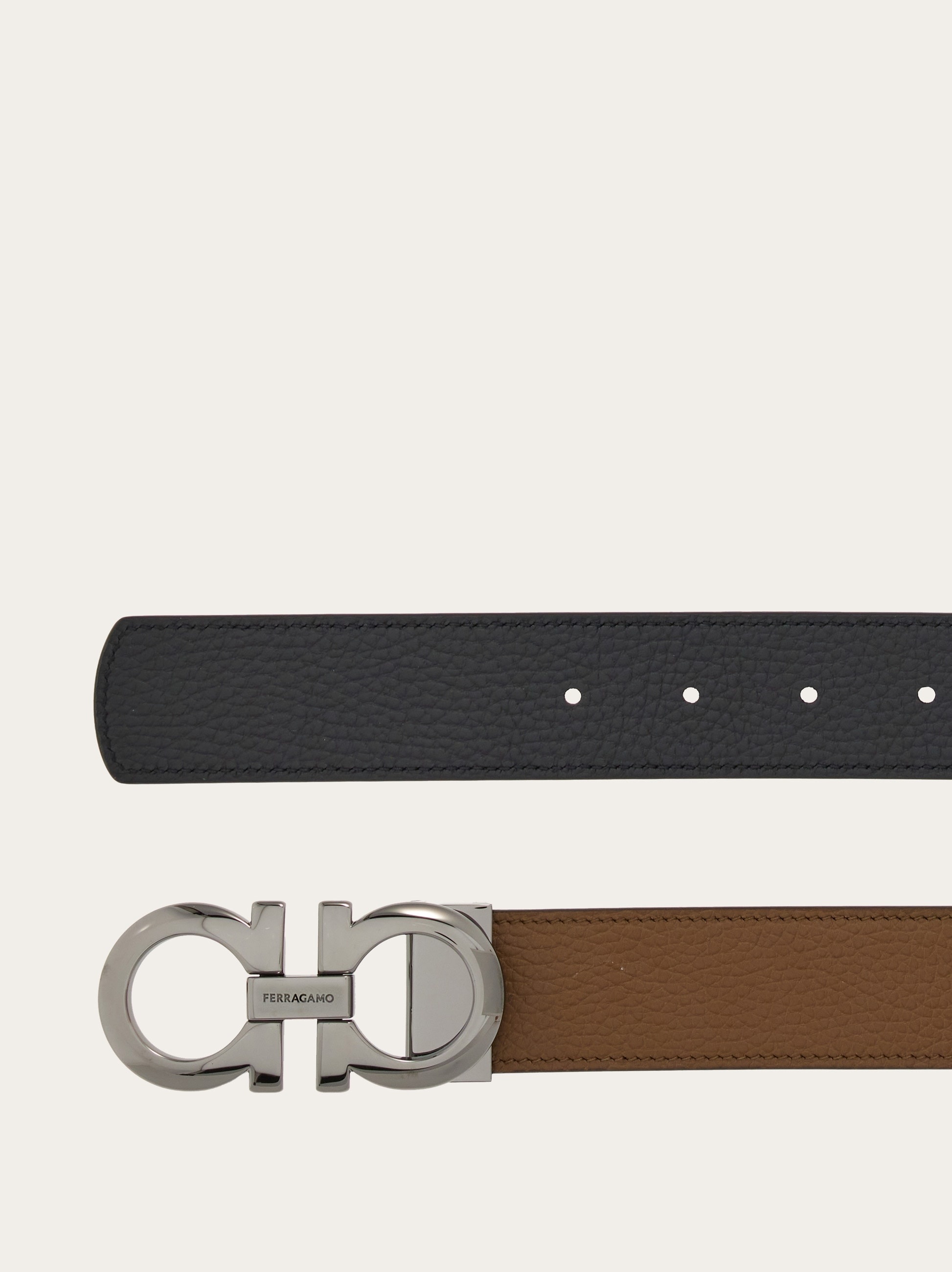 Reversible and adjustable Gancini belt - 2