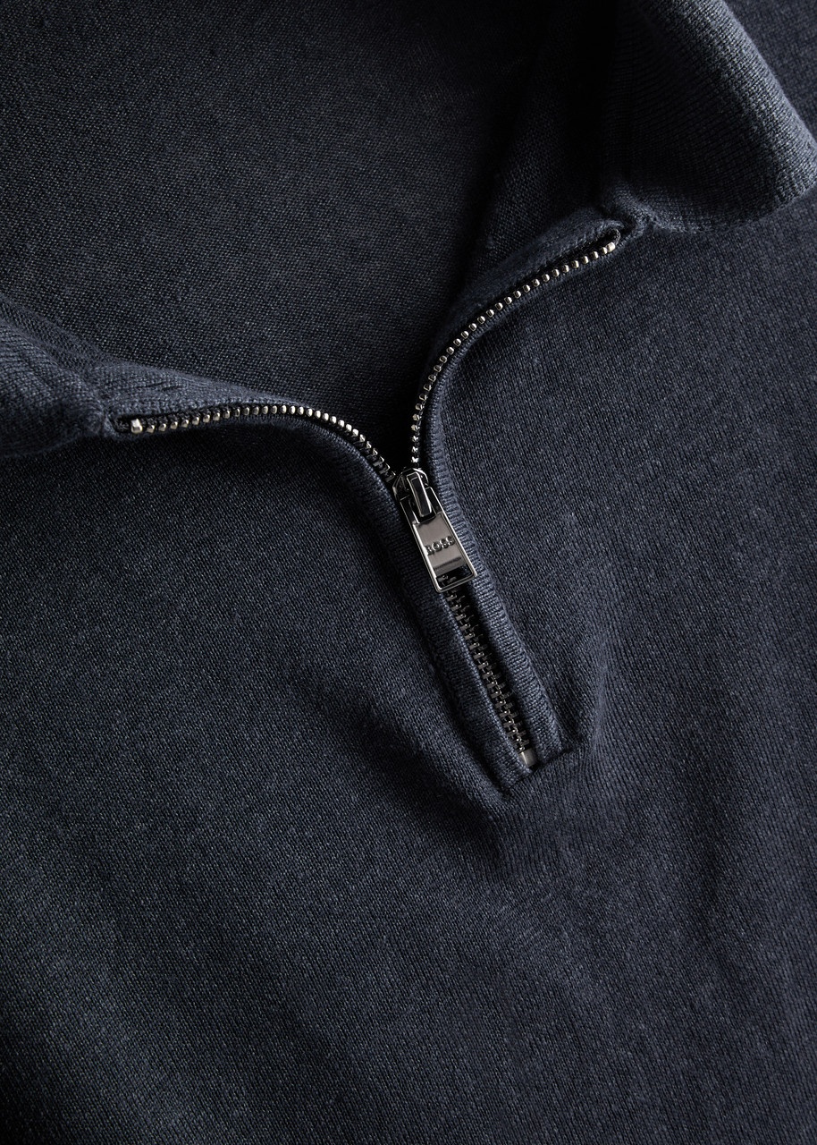 Boss Knitted Linen-blend Polo Shirt - 5