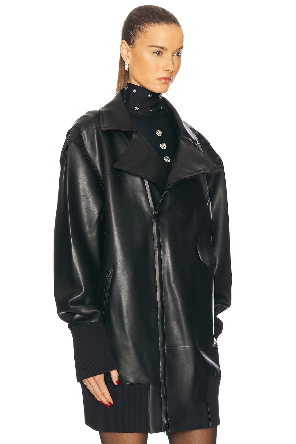 Oversized Moto Jacket - 3