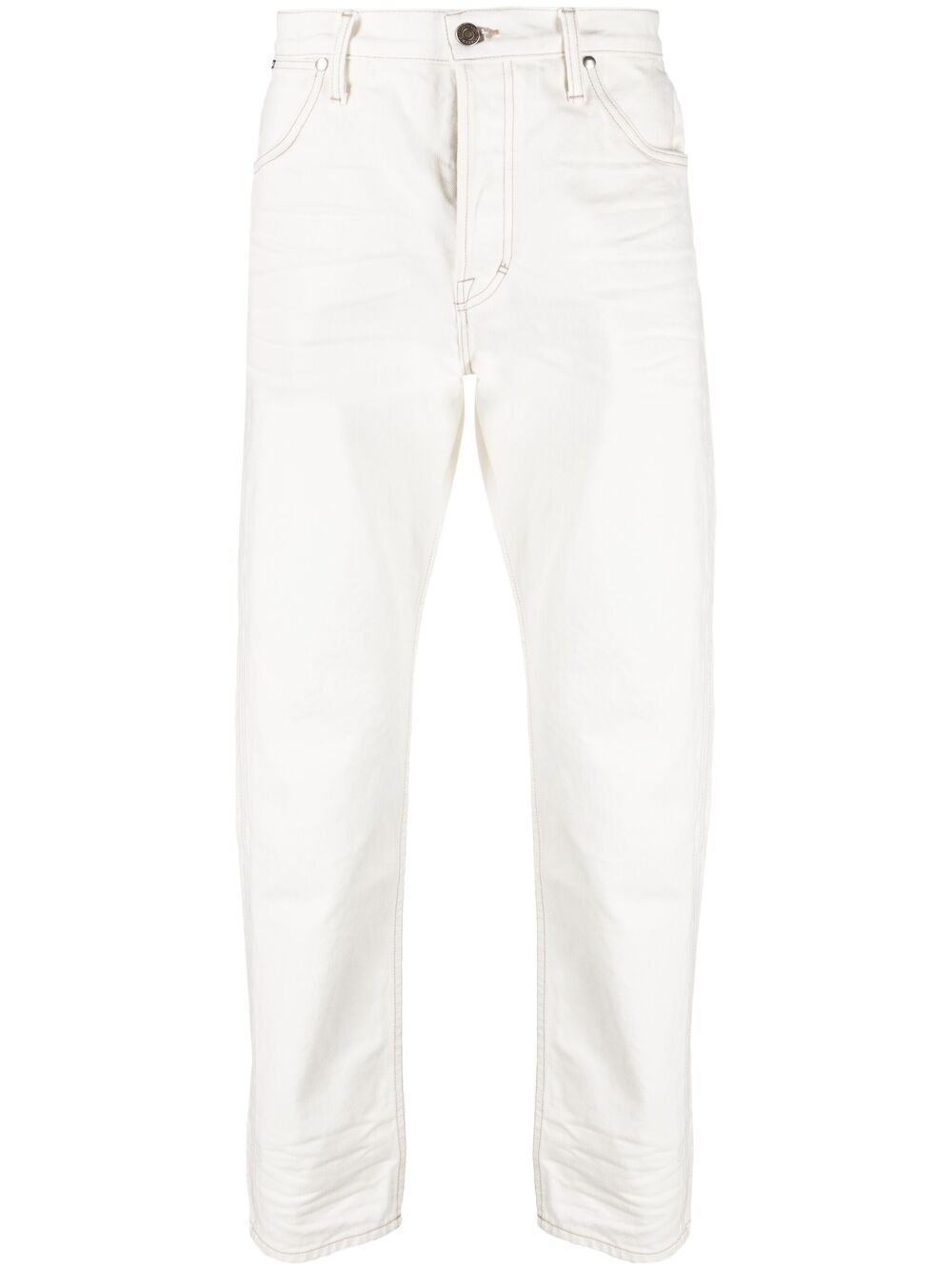 mid-rise straight-leg jeans - 1