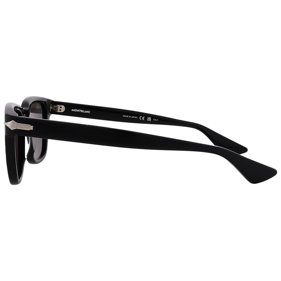 Montblanc Grey Rectangular Men's Sunglasses MB0302S 001 51 - 4