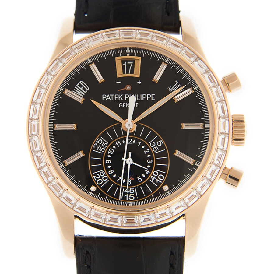 Patek Philippe Complications Chronograph Annual Calendar Automatic Gold Diamond Men's Watch 5961R-01 - 2