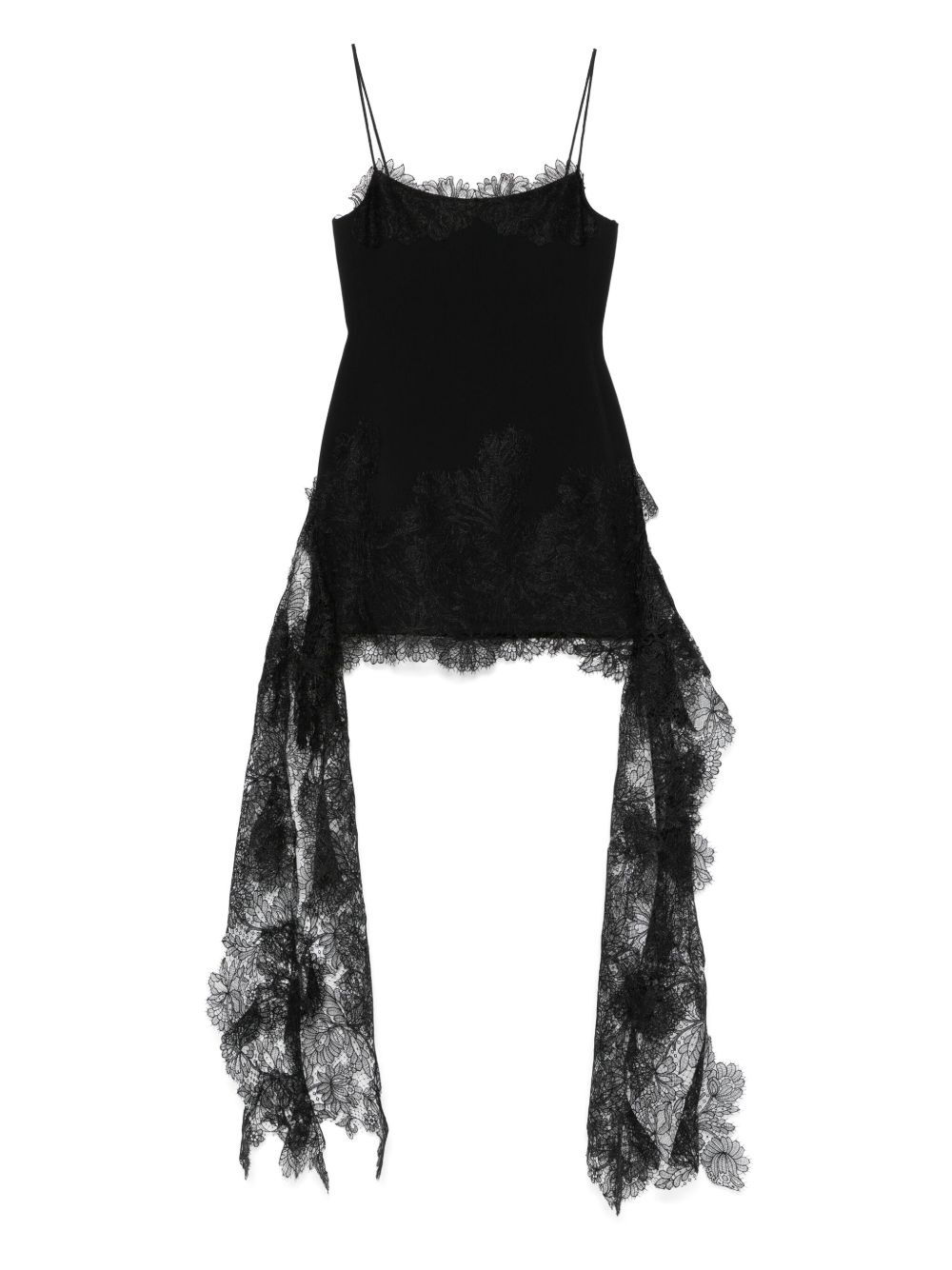 lace hem mini skirt - 1