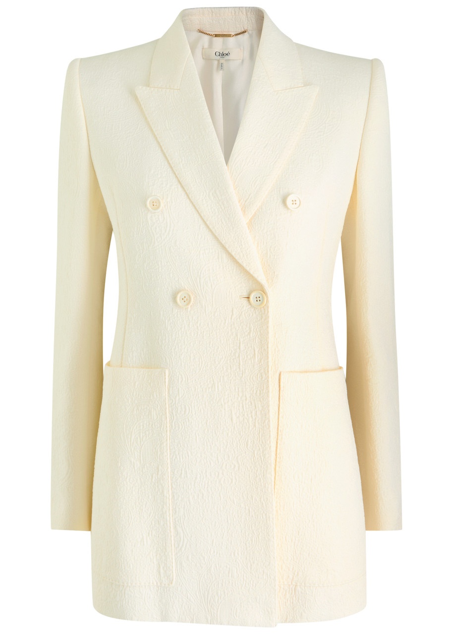 Chloe Textured-jacquard Cotton-blend Blazer - 1