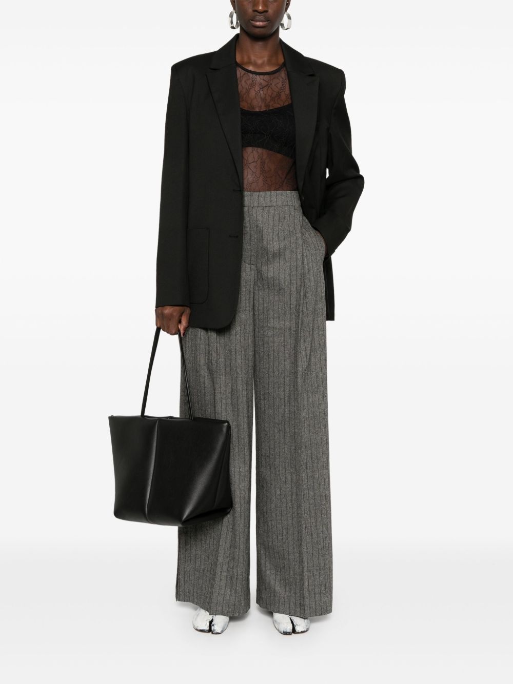 semi-sheer blouse - 2